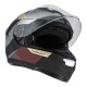KASK MOTOCYKLOWY NZI EURUS 4 STREAM DUO VANGUARD BLACK SAND RED TINTED S MATT XS