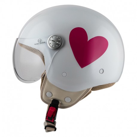 KASK MOTOCYKLOWY NZI PASARELA CORAZÓN ROSA M