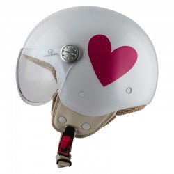 KASK MOTOCYKLOWY NZI PASARELA CORAZÓN ROSA L
