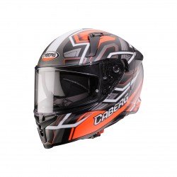 KASK CABERG AVALON X BRAMA CZARNY/CZERWONY FLUO/ SZARY MAT