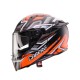 CABERG AVALON X BRAMA HELMET BLACK/RED FLUO/ GREY MATT