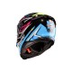 CABERG AVALON X BRAMA HELMET BLACK/BLUE/YELLOW FLUO/FUCHSIA