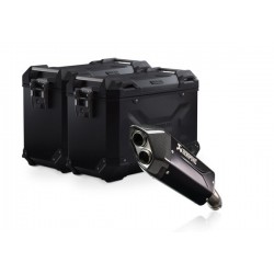 ZESTAW KUFRA CENTRALNEGO TRAX ADV SW-MOTECH 45/45 L. BMW R 1300 GS (23-) BLACK