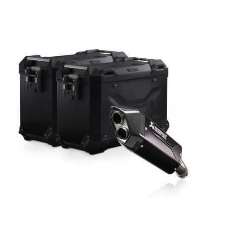 ZESTAW KUFRA CENTRALNEGO TRAX ADV SW-MOTECH 45/45 L. BMW R 1300 GS (23-) BLACK