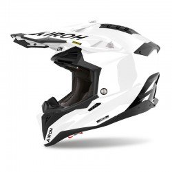 KASK MOTOCYKLOWY AIROH AVIATOR 3 FIM WHITE GLOSS XS