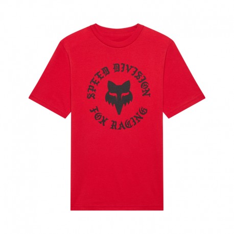 T-SHIRT JUNIOR FOX BADGE TIBETAN RED YL