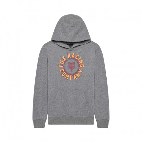 BLUZA Z KAPTUREM JUNIOR FOX BEAM FLEECE PO HEATHER GRAPHITE YL
