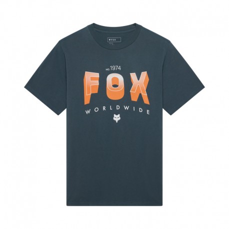 T-SHIRT FOX BLOCK 195 ORIGINAL DEEP COBALT S
