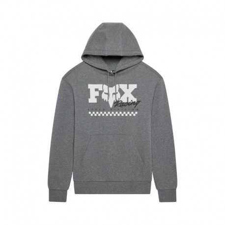 BLUZA Z KAPTUREM DAMSKA FOX CHECKER FLEECE PO HEATHER GRAPHITE S
