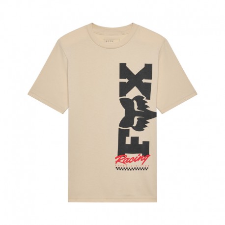 T-SHIRT JUNIOR FOX CHECKER TAN YL