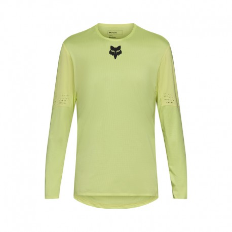 KOSZULKA ROWEROWA Z DŁUGIM RĘKAWEM FOX FLEXAIR LIME S