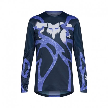 KOSZULKA ROWEROWA Z DŁUGIM RĘKAWEM FOX FLEXAIR DIFFUSE SE BLUEBERRY L