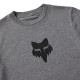 T-SHIRT JUNIOR FOX HEAD HEATHER DARK GREY YL