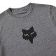 T-SHIRT JUNIOR FOX HEAD HEATHER DARK GREY YL