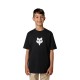 T-SHIRT JUNIOR FOX HEAD ULTRA BLACK YL