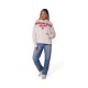 BLUZA Z KAPTUREM DAMSKA FOX HONDA FLEECE PO OFF WHITE XS