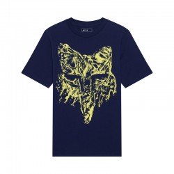 T-SHIRT JUNIOR FOX IMAGE PRINT HEAD NAVY YM