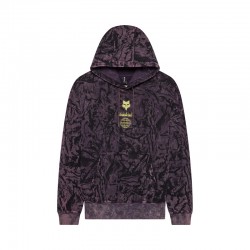 BLUZA Z KAPTUREM FOX IMAGE PRINT OVERSIZED FLEECE PO PLUM PERFECT M