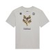 T-SHIRT DAMSKI FOX IMAGE PRINT LIGHT GREY S