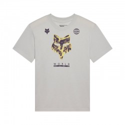 T-SHIRT DAMSKI FOX IMAGE PRINT LIGHT GREY S