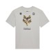 T-SHIRT DAMSKI FOX IMAGE PRINT LIGHT GREY S