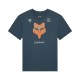 T-SHIRT DAMSKI FOX IMAGE PRINT DEEP COBALT S