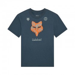 T-SHIRT DAMSKI FOX IMAGE PRINT DEEP COBALT S