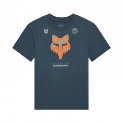 T-SHIRT DAMSKI FOX IMAGE PRINT DEEP COBALT S