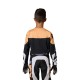 BLUZA MOTOCYKLOWA JUNIOR FOX 180 NOBLE BLACK WHITE YM