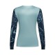 KOSZULKA ROWEROWA Z DŁUGIM RĘKAWEM DAMSKA FOX RANGER IMG PRINT ARCTIC BLUE M