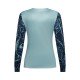 KOSZULKA ROWEROWA Z DŁUGIM RĘKAWEM DAMSKA FOX RANGER IMG PRINT ARCTIC BLUE M
