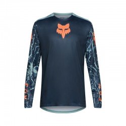 KOSZULKA ROWEROWA Z DŁUGIM RĘKAWEM JUNIOR FOX RANGER IMG PRINT ARCTIC BLUE YL