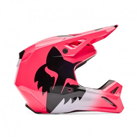 KASK MOTOCYKLOWY JUNIOR FOX V1 SHIELD PINK YM