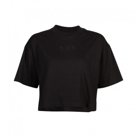 T-SHIRT DAMSKI FOX WORDMARK OS CROP BLACK XS