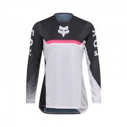 BLUZA MOTOCYKLOWA DAMSKA FOX FLEXAIR FRACTURE WHITE BLACK M