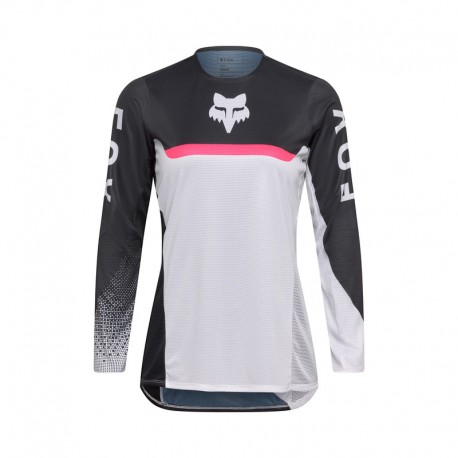 BLUZA MOTOCYKLOWA DAMSKA FOX FLEXAIR FRACTURE WHITE BLACK M