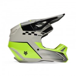 KASK MOTOCYKLOWY JUNIOR FOX V1 COLLECT GREY YELLOW YL