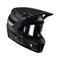 Leatt Moto 9.5 V23 Carbon BLACK HELMET KIT with GOGGLES