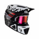 Leatt Moto 9.5 V23 Carbon WHITE HELMET KIT with GOGGLES