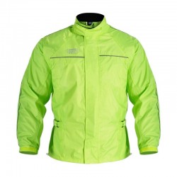 OXFORD RAIN SEALL BLACK JACKET FLUO