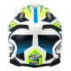 SUOMY ALPHA WAVES MATT YELLOW/WHITE HELMET