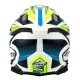 SUOMY ALPHA WAVES MATT YELLOW/WHITE HELMET