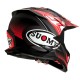 KASK SUOMY ALPHA WAVES MATT RED/SILVER