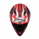 KASK SUOMY ALPHA WAVES MATT RED/SILVER