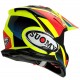 KASK SUOMY ALPHA WAVES MATT RED/YELLOW