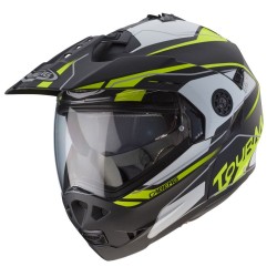 CABERG TOURMAX MARATHON HELMET PINLOCK BLACK/WHITE/YELLOW FLUO