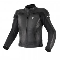 SHIMA CHASE BLACK LEATHER JACKET
