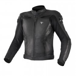 SHIMA CHASE BLACK LEATHER JACKET