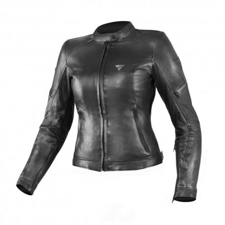 SHIMA lady MONACO BLACK LEATHER JACKET