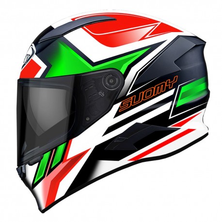 SUOMY SPEEDSTAR ASYMMETRIC GREEN/RED HELMET